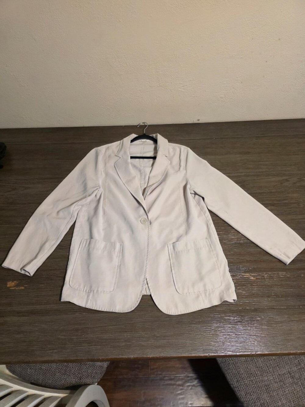 Max Studio Single Button Blazer Tan Large - Picture 2 of 11